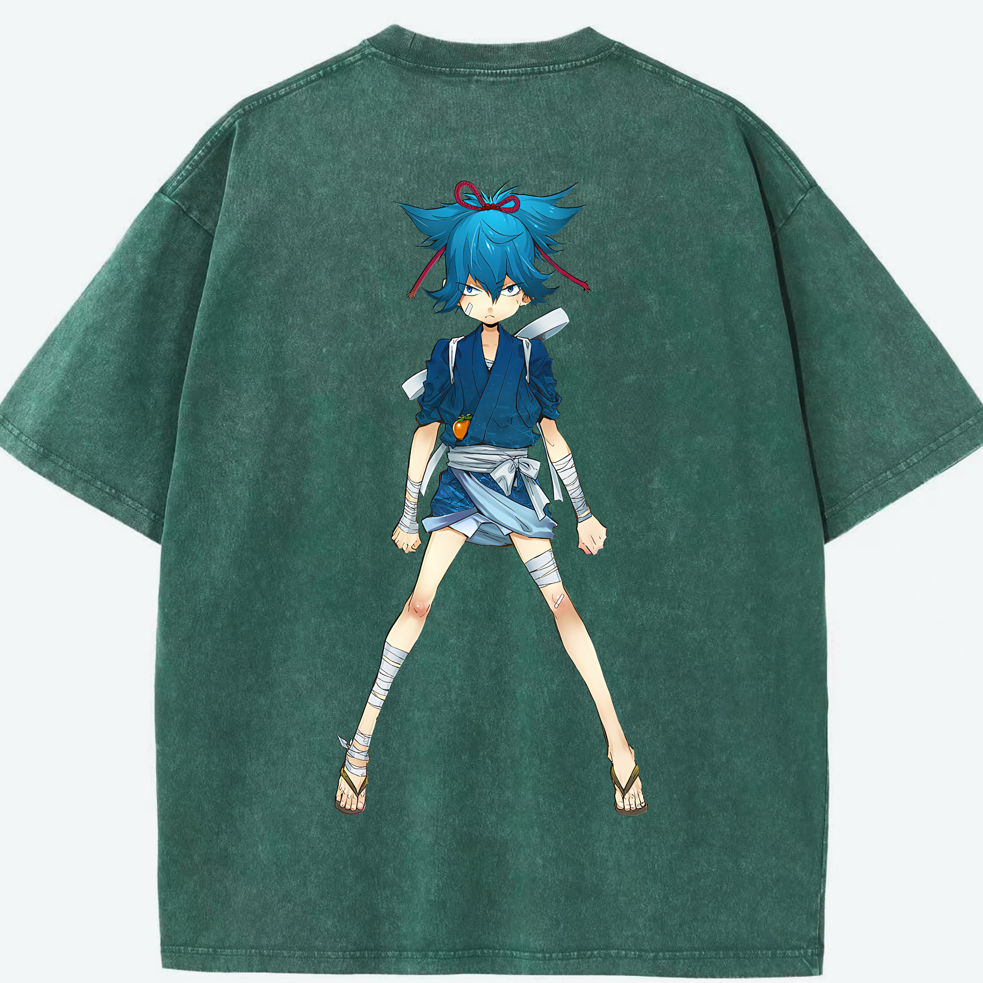 （画像用） 刀剣乱舞 Touken Ranbu 綿100% ヴィンテージ風 半袖Tシャツ（背面プリント）